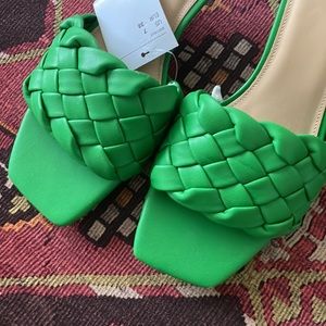 H&M BRAIDED HEELS